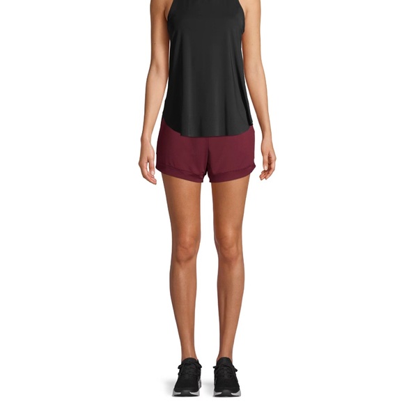 Women's Active Walking Short. Colors: Bordeaux - Picture 6 of 6